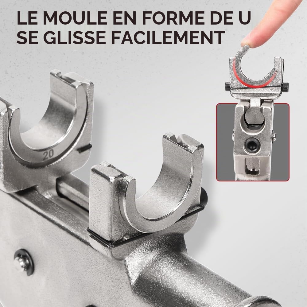 iCrimp SL-1225 Pince à sertir PEX Axial 12-25 mm avec inserts