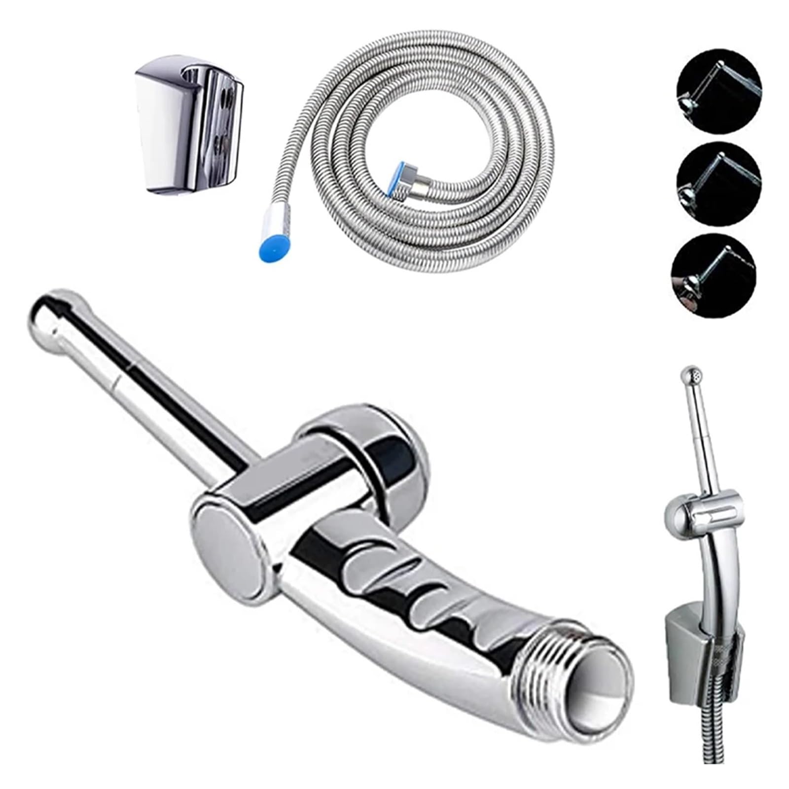 Cabezal de lavado for baño de asiento, enjuague de ano trasero, salchicha larga, utensilios de limpieza de instrumentos, arandelas de partes íntimas personales(Green 1Set)