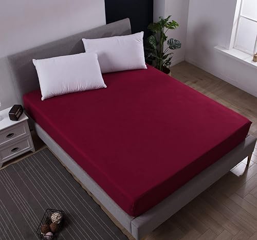 Miniatura 8 de Protector de colchón impermeable, transpirable, ajustable, con bolsillo profundo de hasta 12 pulgadas (negro, Queen)