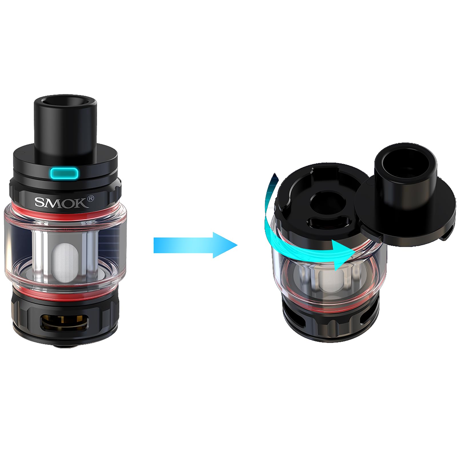 SMOK G-PRIV 4 Box Mod Vape Kit Akkuträger 5–230W TFV18 Mini 6,5 ml Grau | E-Zigarette mit 2,0-Zoll-Touchscreen IQ-M Chip breitem Feuertaster 6,5-ml-Verdampfer für DL Dual 18650 ohne Akkus Type-C 2,0A