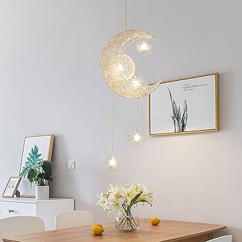 星型ペンダントライト LEDバルブ付き 3本入り Amazon.co.jp : 億兆堂 月のライト LED対応 5灯ペンダントライト