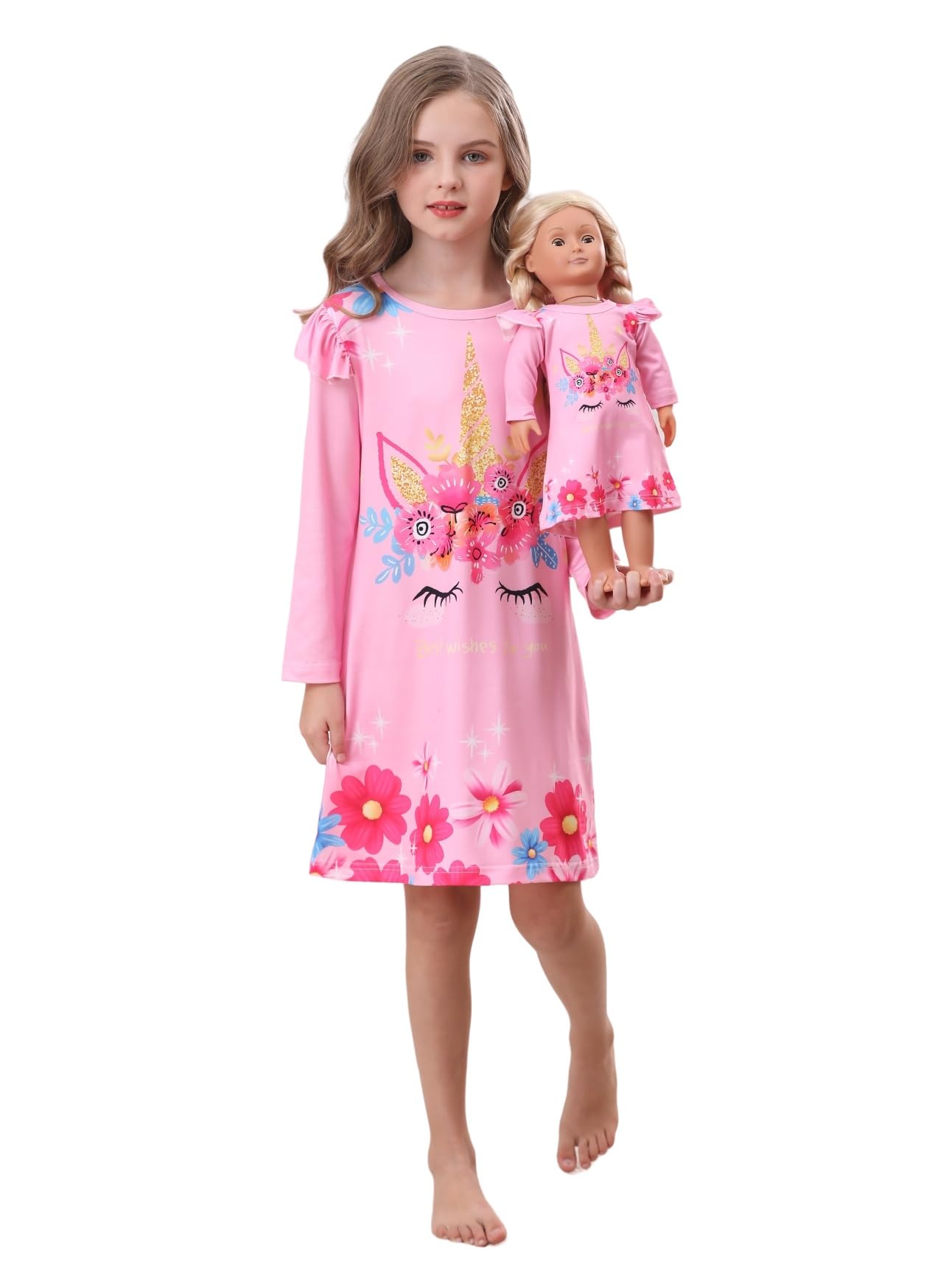 Bow Dream Toddler Girl Cartoon Dress Girl Clothes for Party Birthday