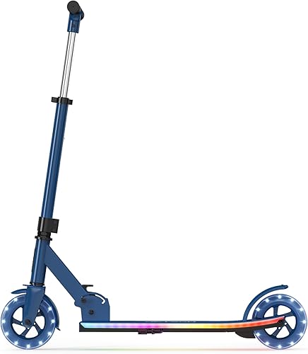 Jetson Kids Jupiter patinete de 2 ruedas con luz LED para niños, luces LED en el manillar, la columna, las ruedas y la plataforma, manillar