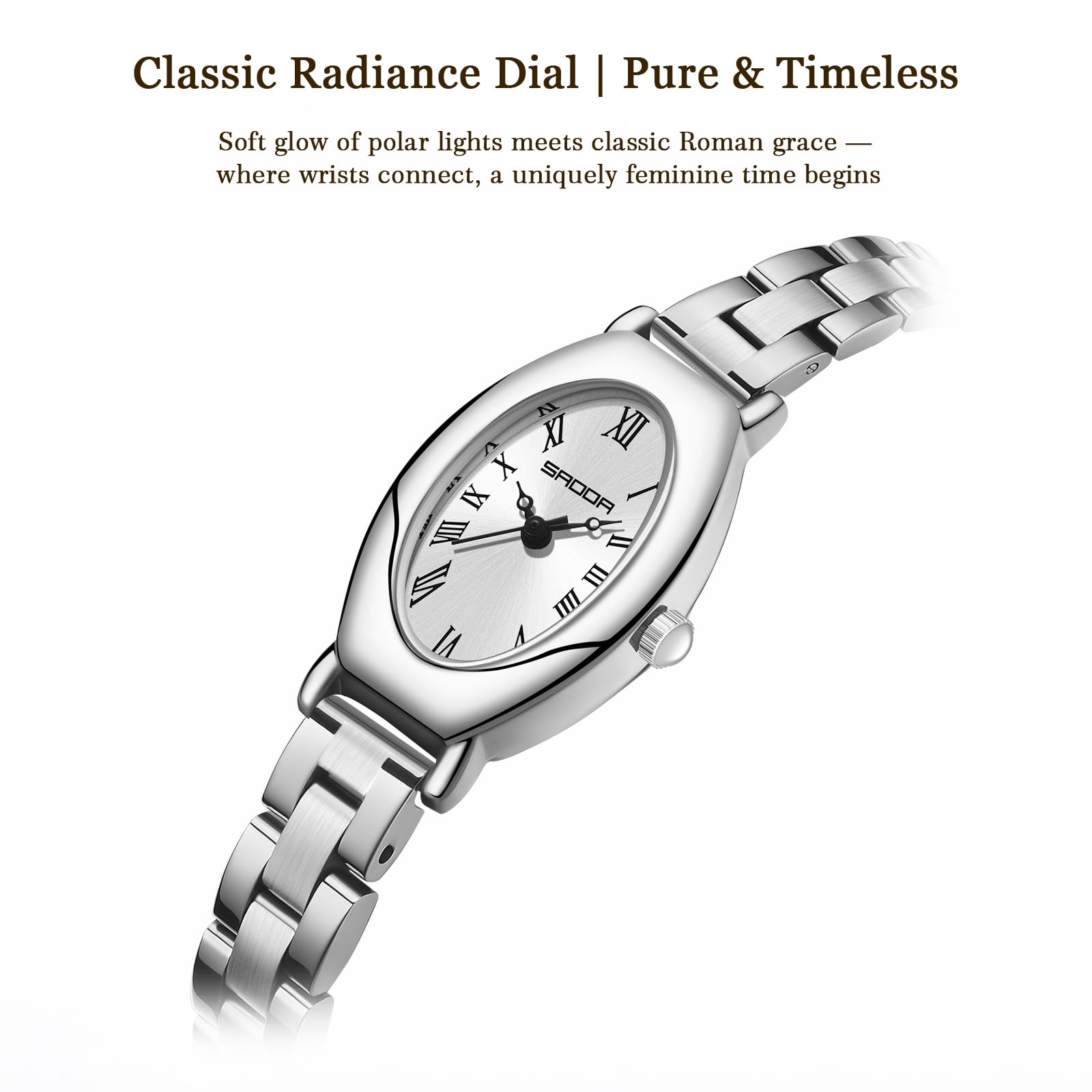 findtime Reloj de pulsera para mujer, dorado y plateado, pequeño, delicado, dorado, para mujer