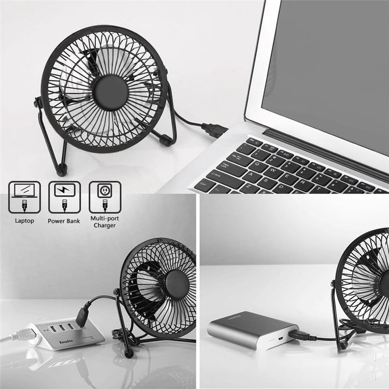 Wiring Connecting Terminals - 5W 5V Solar Panel Powered Fan, Mini Portable Ventilation Cooling Fan 4-Inch USB Portable Fan for Camping Yacht Dog House - (Style: A)