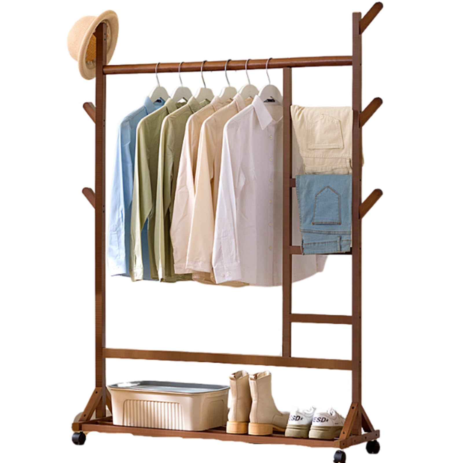Rangement de garde-robe extensible pour optimiser les petits espaces