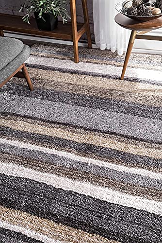 Image of Shaggy Carpet for Living Room Bedroom 2X6 FEET Fluffy Plush Area Rug, Thick Fur Floor Carpet Modern Cozy Rug for Home Decor, Kids Room Bedside Hall, Durable Comfortable Shaggy Rug (Biege)