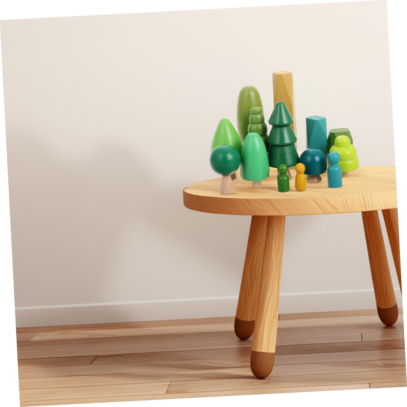 WOONEKY Mini Holzbaum Für Junge Mädchen Robustes Pädagogisches Spielzeug Hand-Augen-koordination Und Greiffähigkeit Für Vorschulkinder Und Kreative Spielzeit