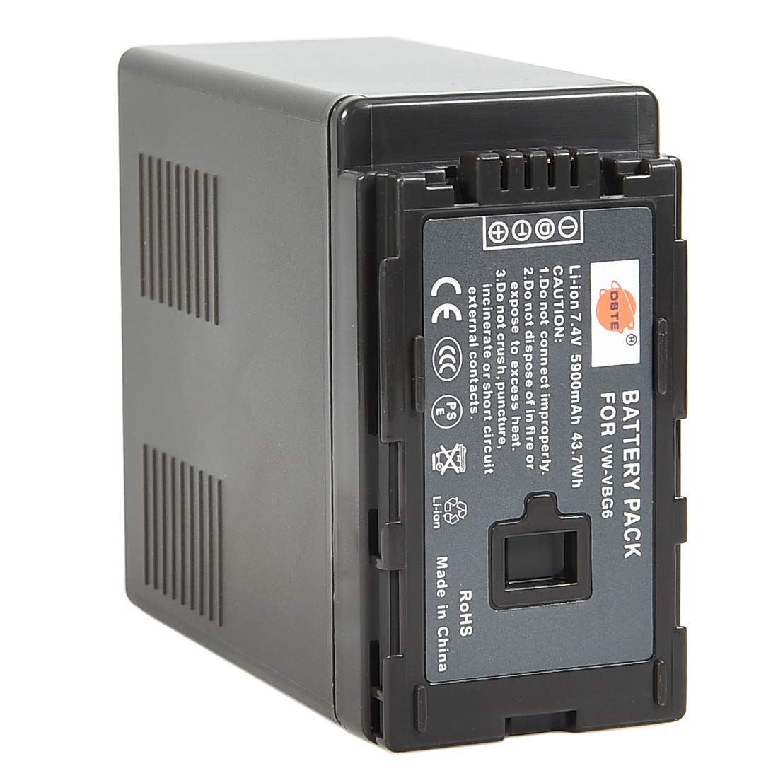 DSTE VW-VBG6 Batería Compatible para Panasonic NV-GS90, PV-GS320, PV-GS500, SDR-H90, SDR-H258, VDR-D50, VDR-D58, VDR-D310, AG-AC7, AG-AF100