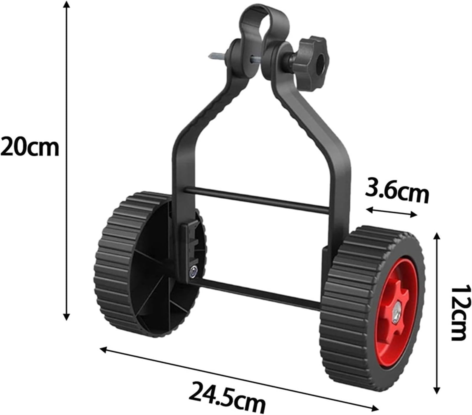 Juego de ruedas soporte for cortacésped plástico | Cortacésped Cortacésped Herramienta de jardín: Juego de ruedas de soporte ajustable universal extraíble