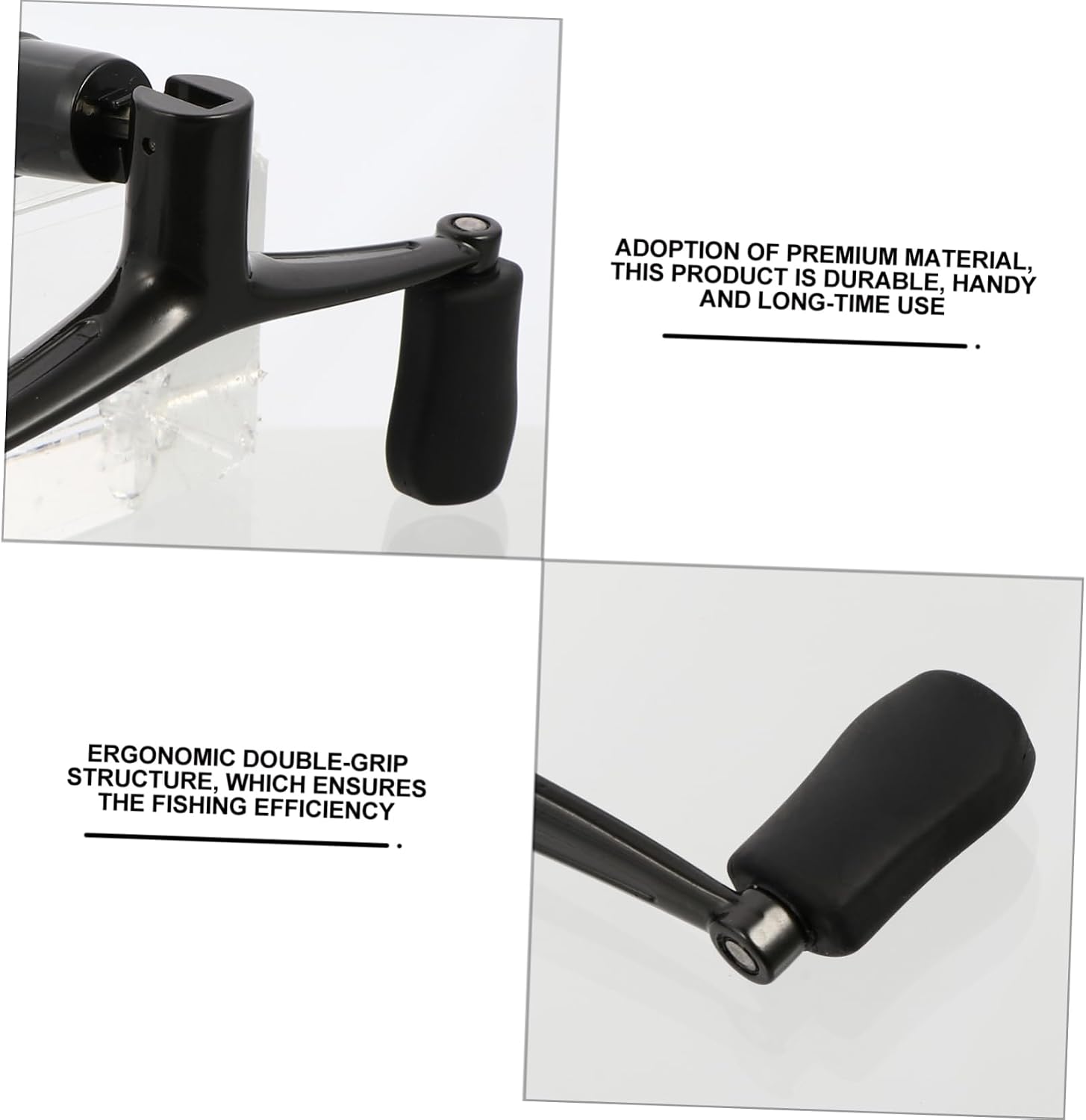 Abaodam Metal Fishing Rod Accessories Double-Grip Rocker Arm Fishing Reel Parts Reel Replacement