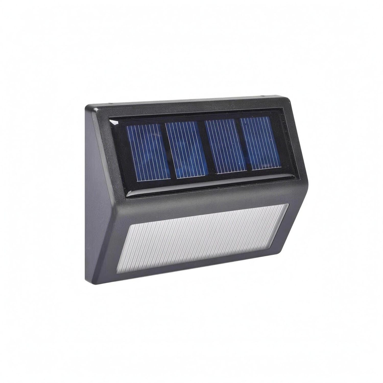 6-LED Wall-Mounted Solar Stair Light Ribbed Translucent IP65 Solar Step Light Water Resistant for Outside, Warm White-image-33