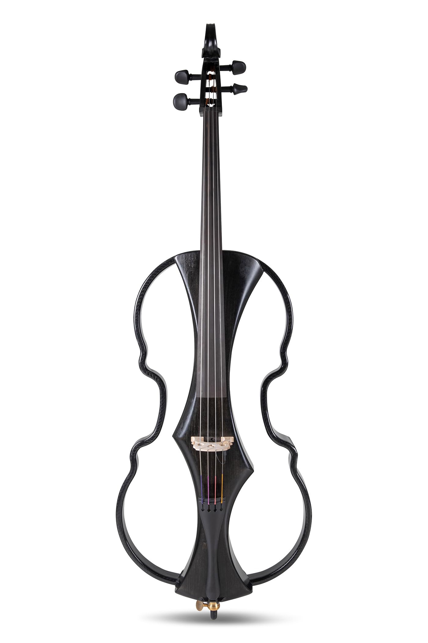 GEWA E-Cello Novita 3.0-4/4 – violoncello elettronico con telaio in carbonio, corpo in legno massiccio e sistema preamplificatore, nero, Made in Germany