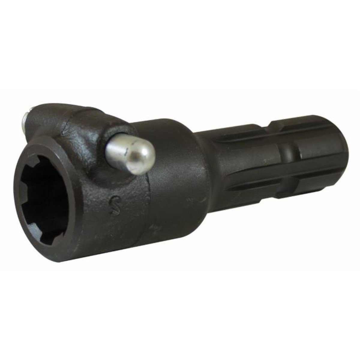 Ama Riduzione per Presa di Forza con Pulsante - Profilo Esterno e Interno 1" 3/8 Z6, Lunghezza 150 mm, Acciaio Speciale, Made in Italy
