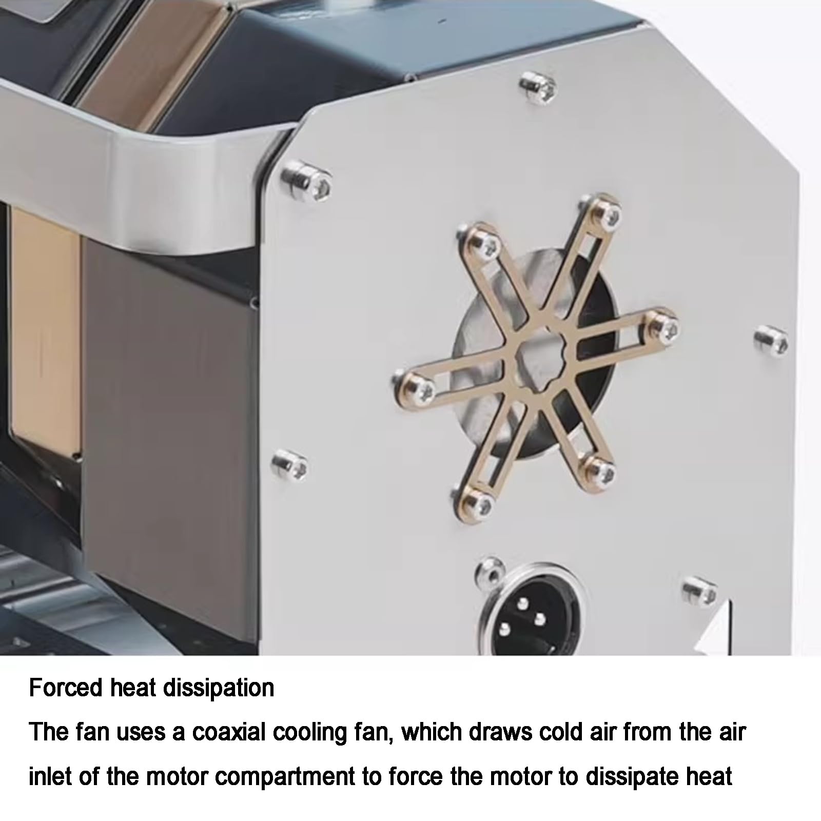 Ventilador De Tiro para Estufa De Leña, De Acero Inoxidable, con Tubo De Humo De 8 Cm De Diámetro, con Controlador Independiente Y 9 Velocidades Ajustables, Ideal para Estufas De Leña
