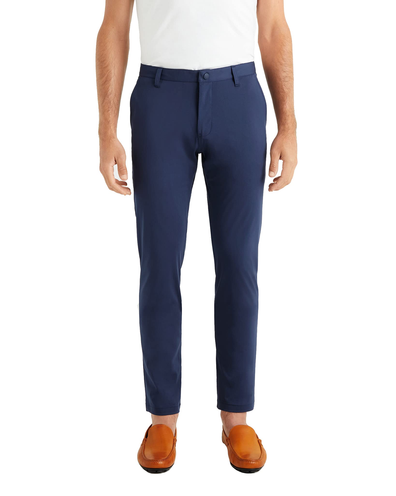 RhoneMen's Commuter Pant Slim, Comfortable, Breathable, FlexKnit Stretch, Straight-Leg Flat Front