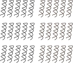 TRKETK 30 Piezas Horquillas en Espiral Horquilla Giratoria de Pelo con Diseño en Espiral Pinza de Pelo Plana Antirayaduras Espiral de Pelo Pasador de Moño para DIY de Peinado