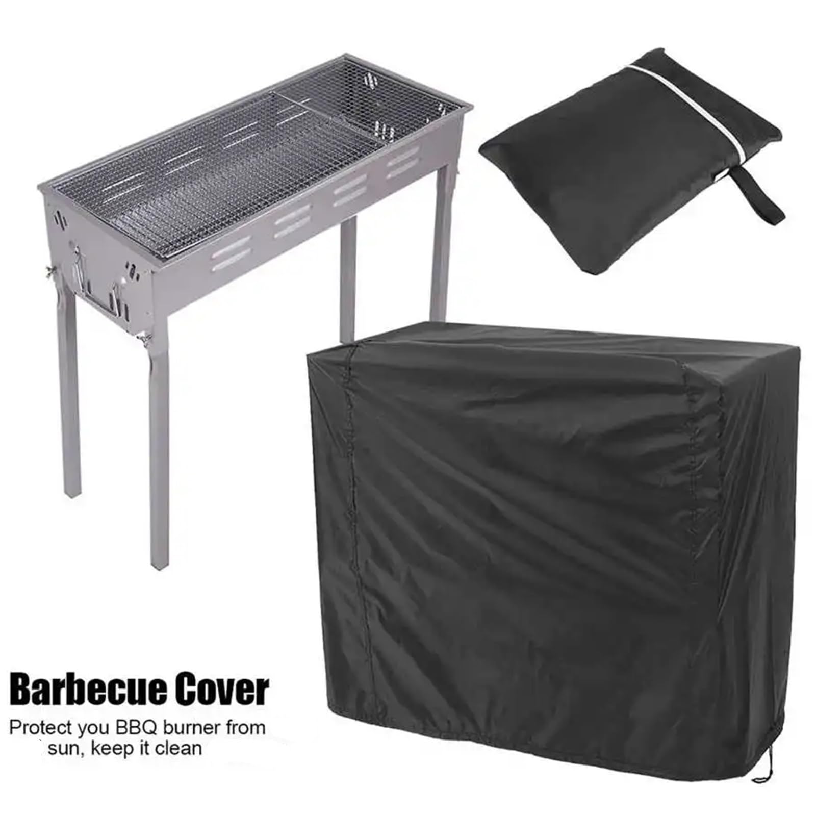 Funda Barbacoa Cubierta Impermeable for Barbacoa, Tela de Fibra de poliéster, Cubierta Grande for Barbacoa a Gas, Cubierta Protectora for Parrilla de Patio(145x61x117cm)