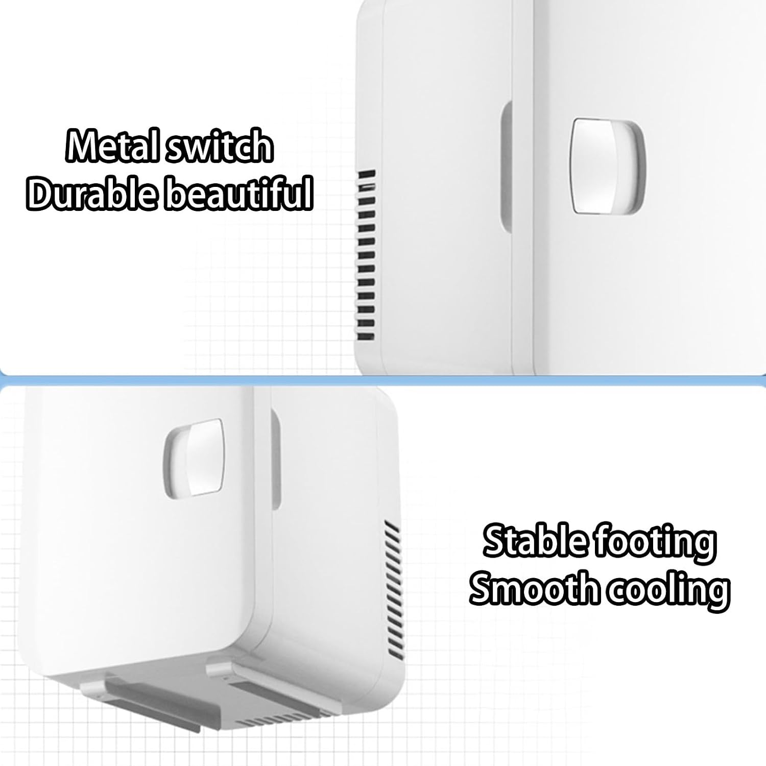 Small Refrigerators, Portable Thermoelectric Tiny Fridge, Mini Fridge for Skincare, Foods, Medications, Cosmetics, Home and Travel(Color:Red)
