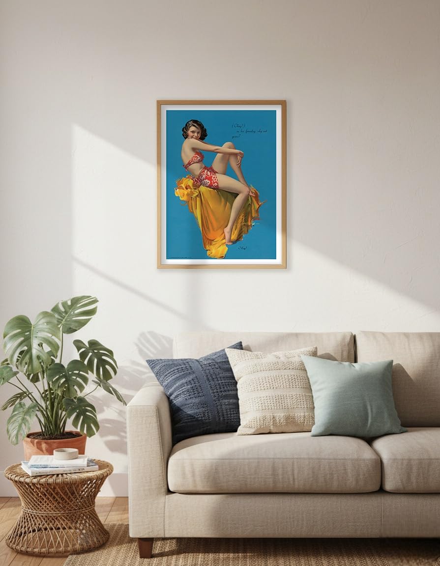 Amazon.com: O Kay! Poster Print | Vintage Pin Up Girl Print, by