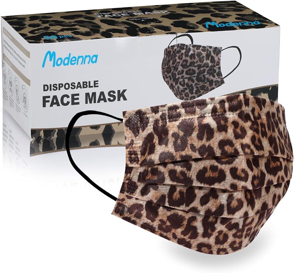 Modenna Face Mask Disposable Blue 50Pcs : Industrial & Scientific