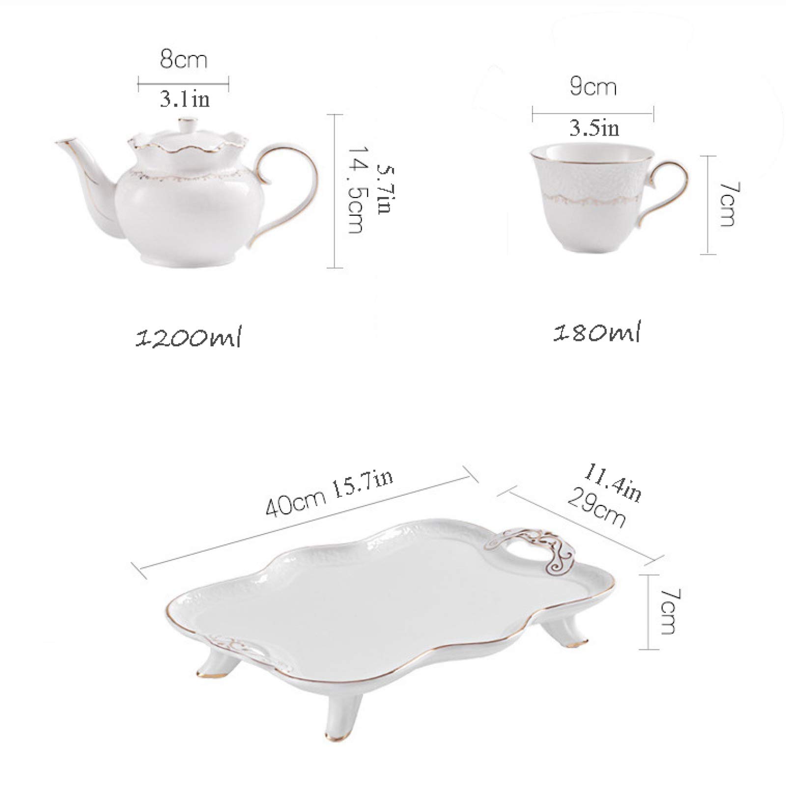 zestaw do herbaty, Porcelanowe ceramiczne zestawy do kawy i herbaty prezentowy zestaw z czajniczkiem brytyjski podwieczorku filiżanek serwis weselnej dla dorosłych