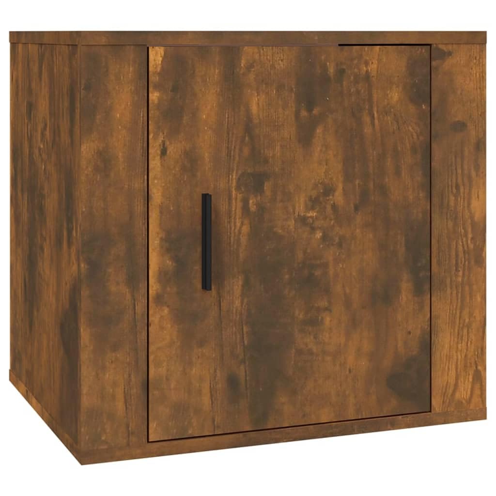 Juego de 2 mesitas de noche en roble ahumado, 50 x 39 x 47 cm, mesitas de noche de madera con espacio para el dormitorio, mesas auxiliares para camas con somier y camas tapizadas