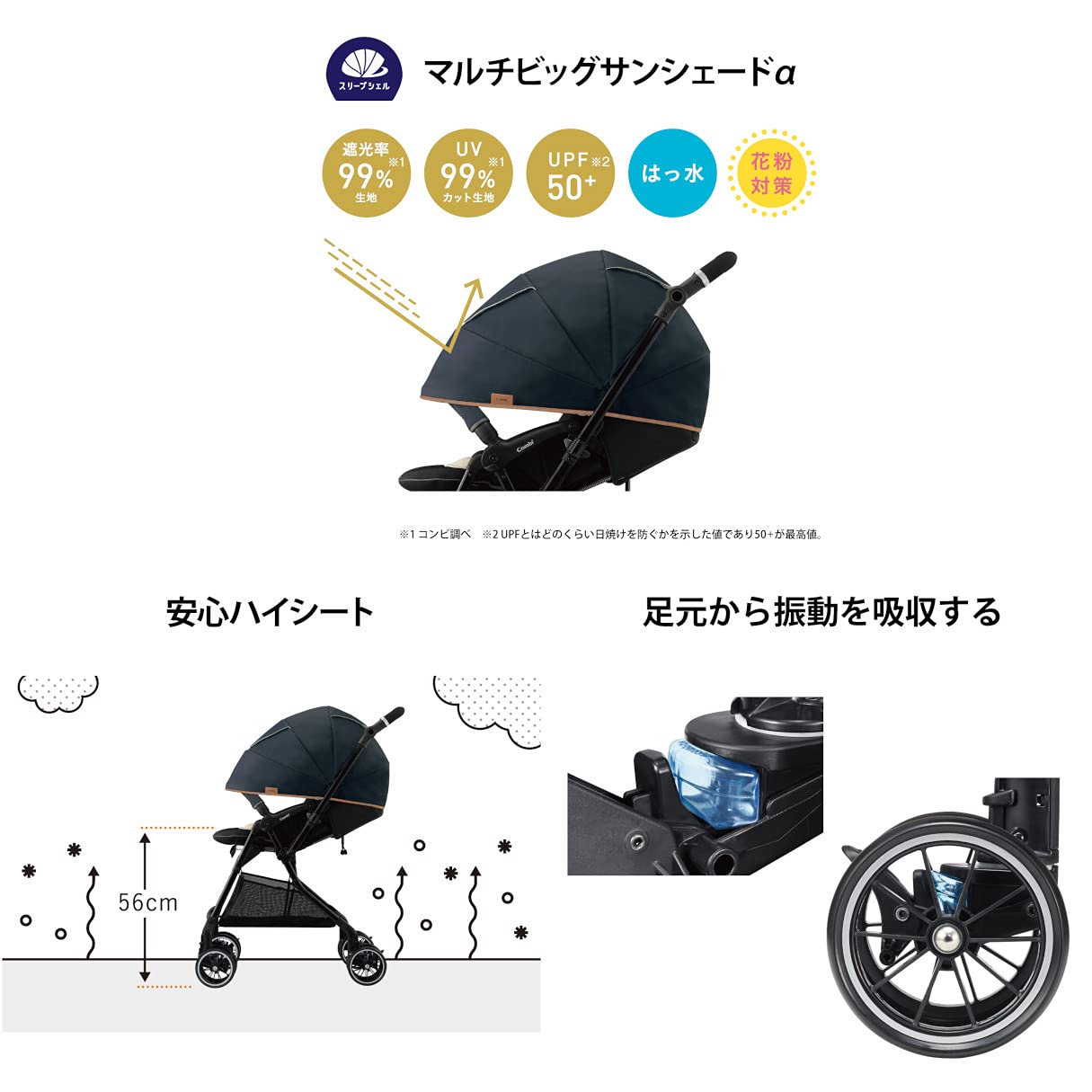 Amazon.co.jp: コンビ Combi SUGOCALα スゴカルアルファ 4キャス 