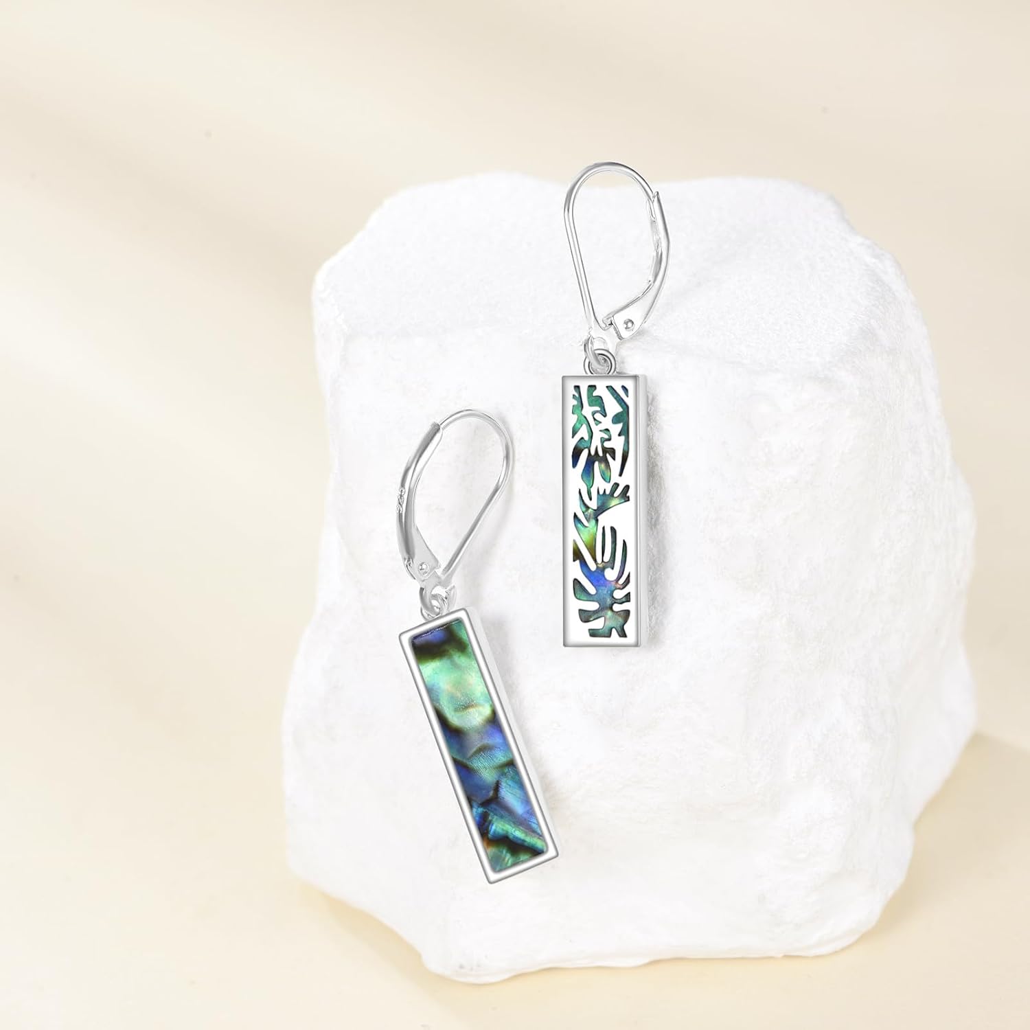 Monstera Earrings Sterling Silver Leaf Dangle Drop Earrings Plant Jewelry Gifts for Women - Image 4