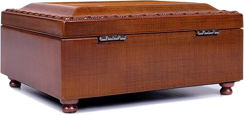 Miniatura 4 de Cottage Garden Caja de música pequeña con diseño de Dios a tu lado de la Primera Comunión con cuerda de madera que reproduce el aleluya de Handel