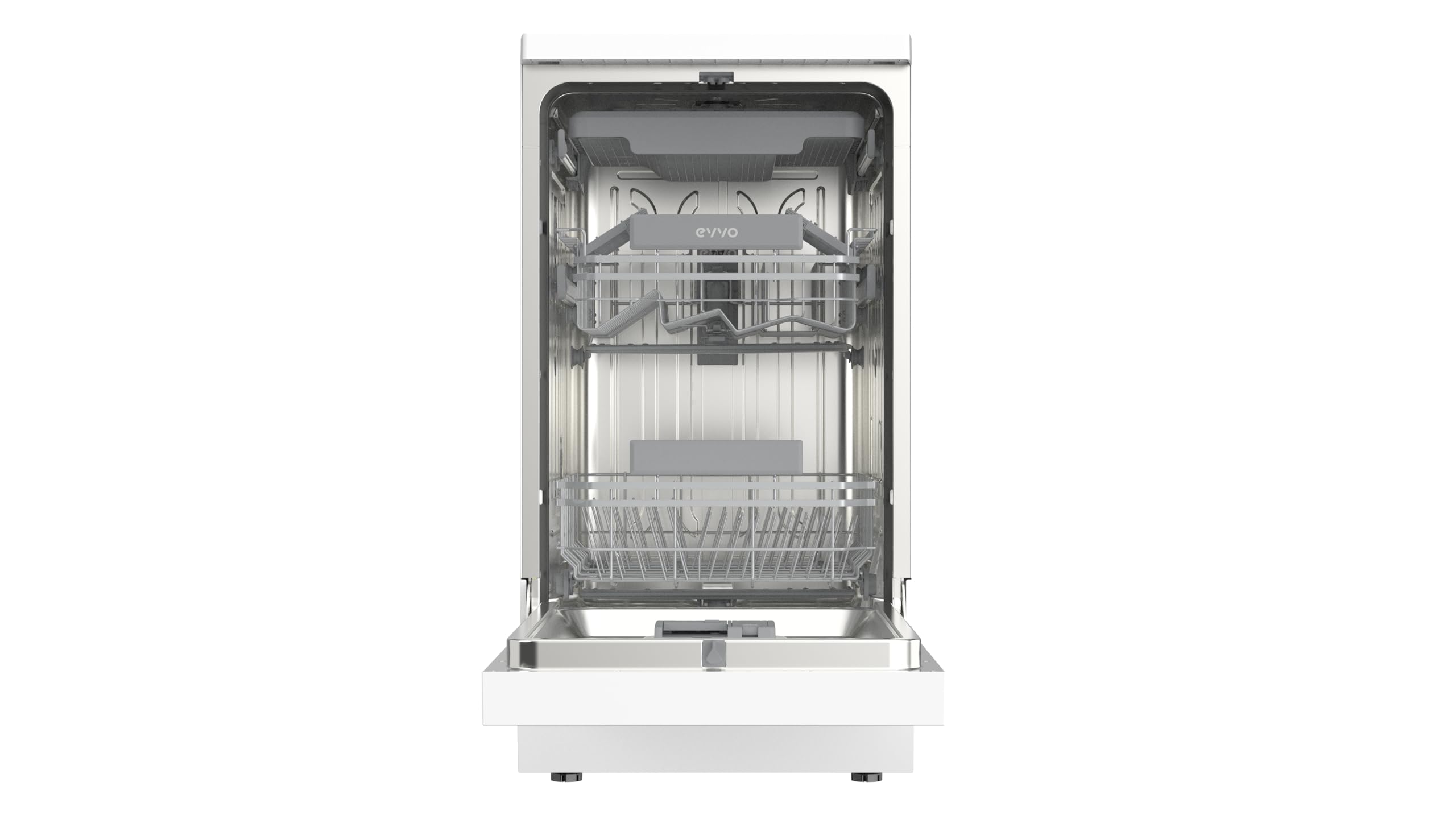 Lavavajillas D3Y Slim - 45 cm, 11 Servicios, Clase Energética D, Diseño Slim Compacto, 6 Programas, Media Carga, Inicio Diferido, Secado Extra, Funcionamiento Silencioso