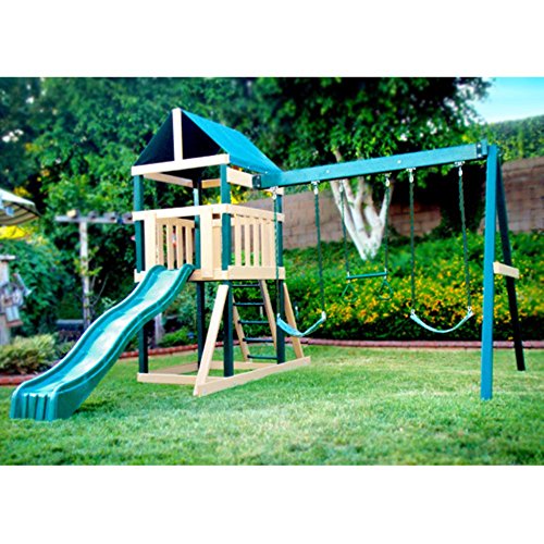 Congo Safari Playsystem - Green and Sand Low Maintenance Play Set