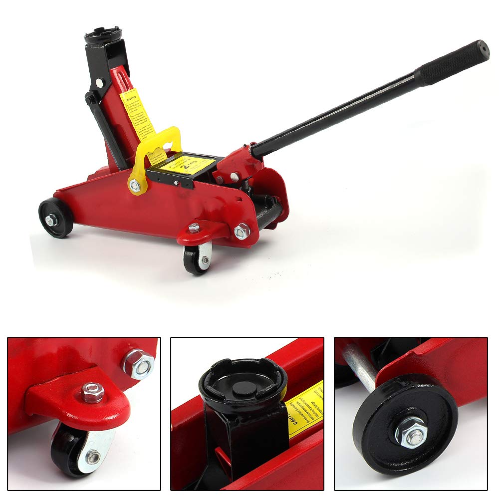 Hydraulic Jack 2 Tonne Floor Trolley Jack Car Van Garage Emergency Car