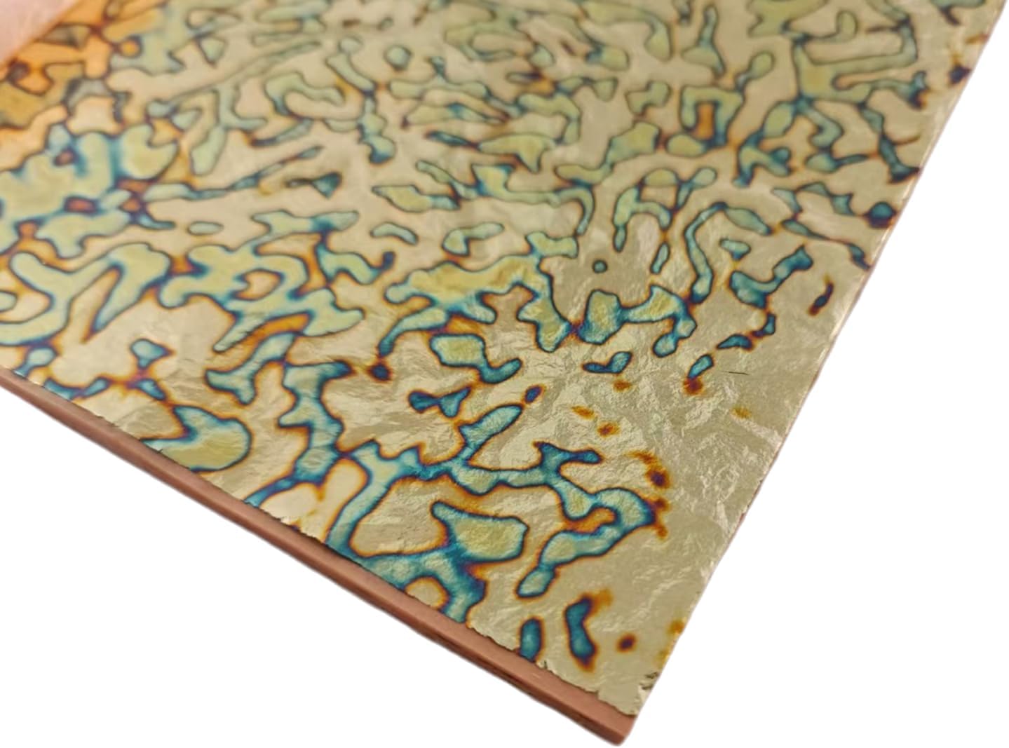 25 Sheet 14 * 14cm Variegated Gold Leaf Sheet Gold Foils Copper Sheets with Unique Designed Pattern (Gold Starry Sky)