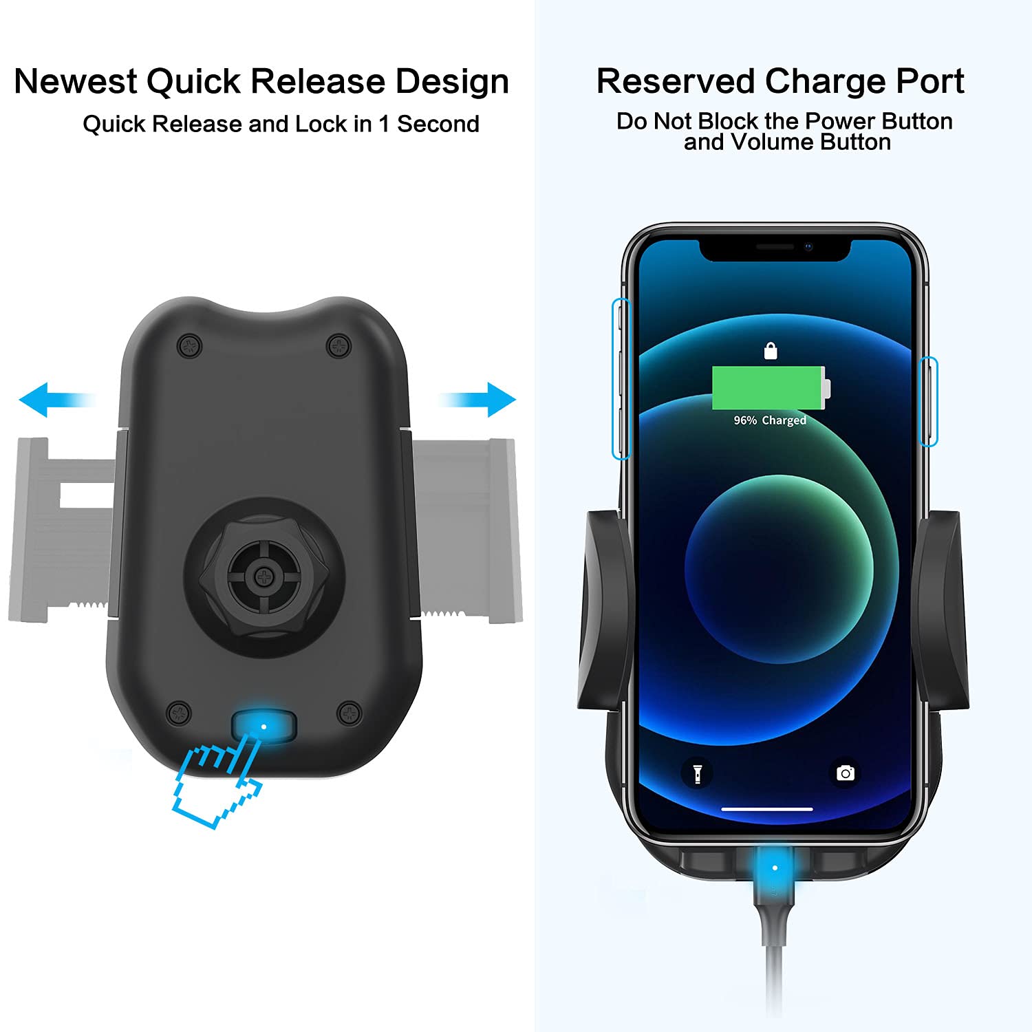 JNNJ Support Téléphone Voiture, Téléphone Portable à La Bouche D