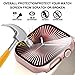 Suoman 2-Pack for Apple Watch Series 11/10 46mm Case,All-Around Tempered Glass Screen Protector Cover Case Accessories for iWatch Series 11/10 46mm (Rose Gold)