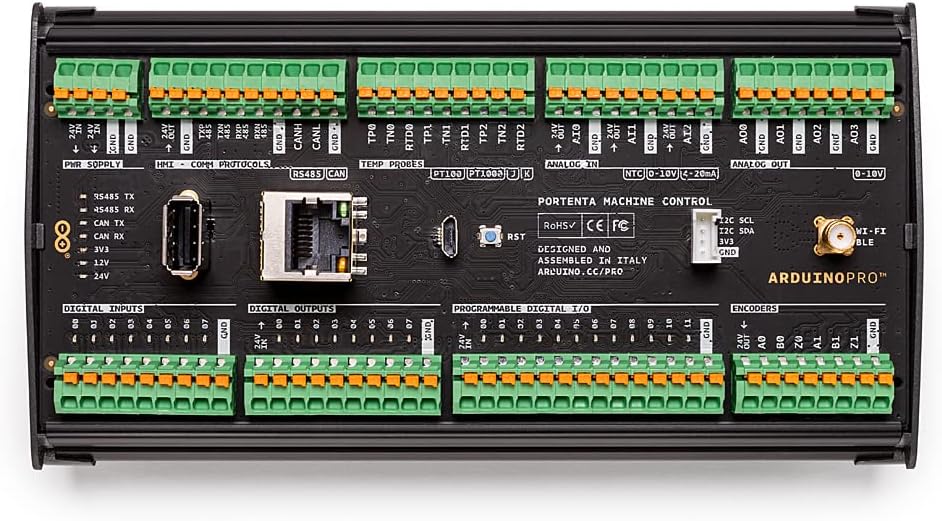Arduino Portenta Machine Control [AKX00032] - Advanced Industrial Control System, Ideal for Automation and Large IoT Projects