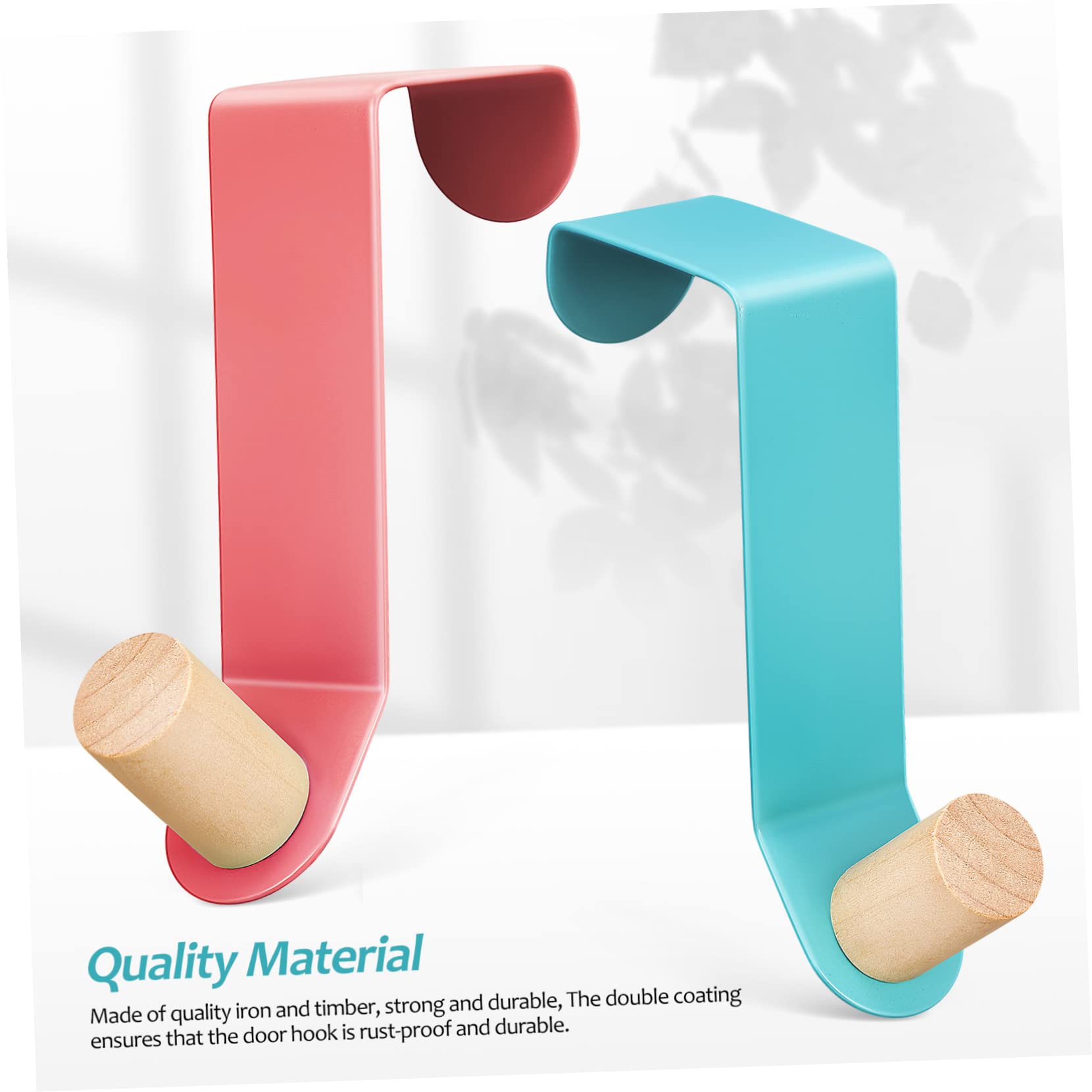 Zerodeko 8piezas Gancho De Puerta De Color Percheros Para Puertas Ganchos Para De Dormitorios Ropa Sombreros y Bolsos Baño o Habitación