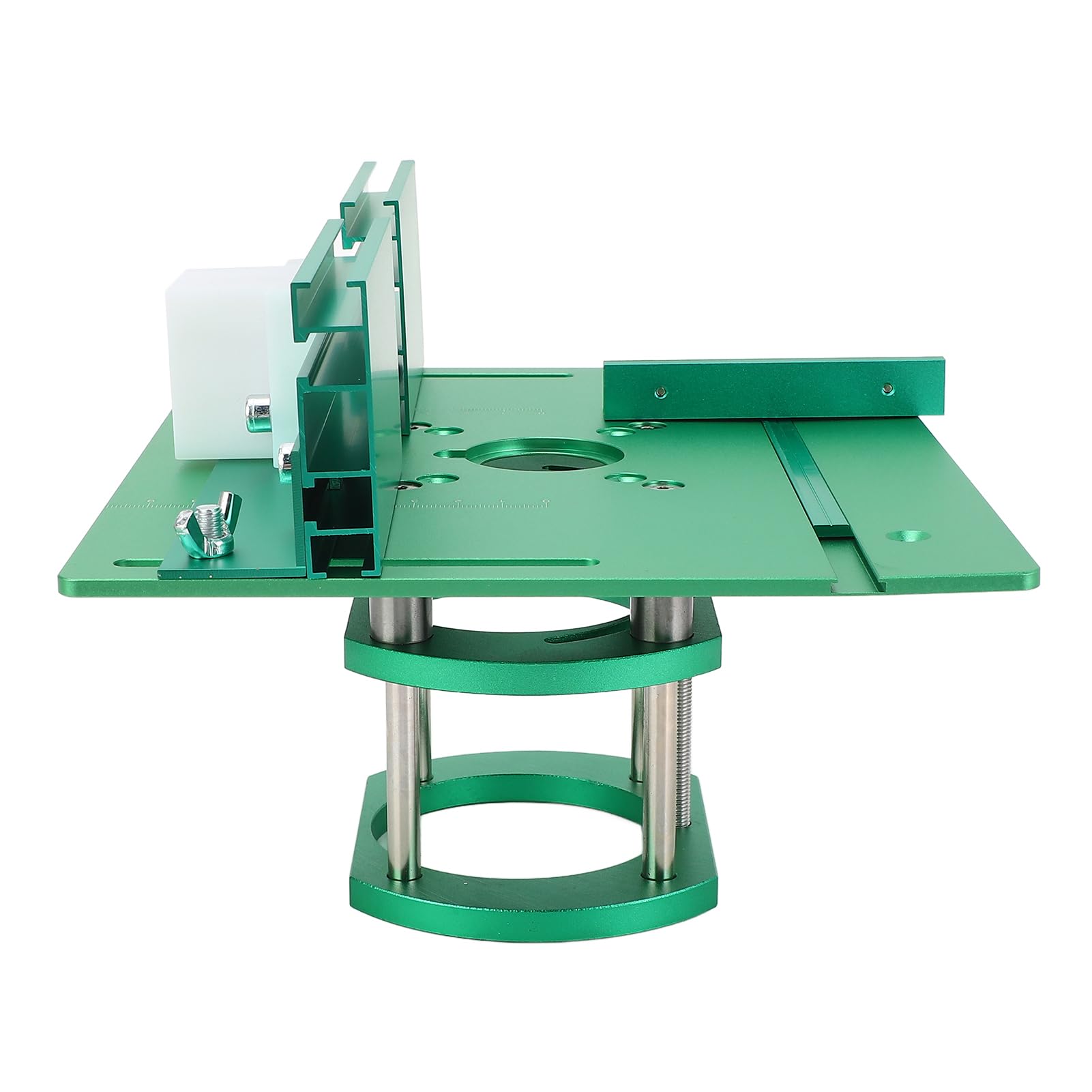 Fabater de Placa de Fresado para Carpintería de Alta Precisión, Kit de de Fresado Manual Versátil, Elevador de Mesa Verde Estable para Mayor Eficiencia, Ideal para Entusiastas del Bricolaje