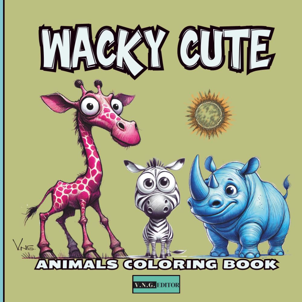 Wacky Cute Animals – A fun and unique coloring book with whimsical creatures for all ages and creative minds: Let your imagination run wild with this ... animal coloring book – perfect for all ages