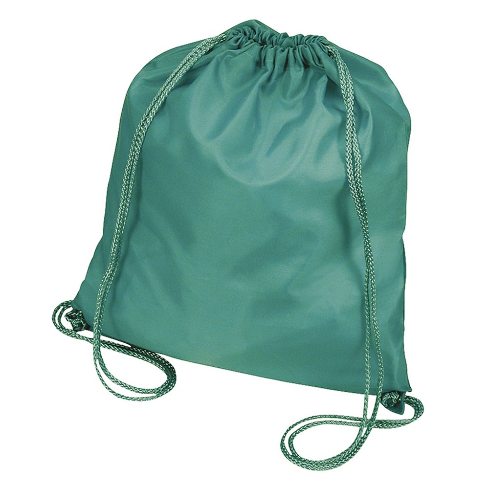 eBuyGB Children's Nylon Drawstring Rucksack Bags, Green