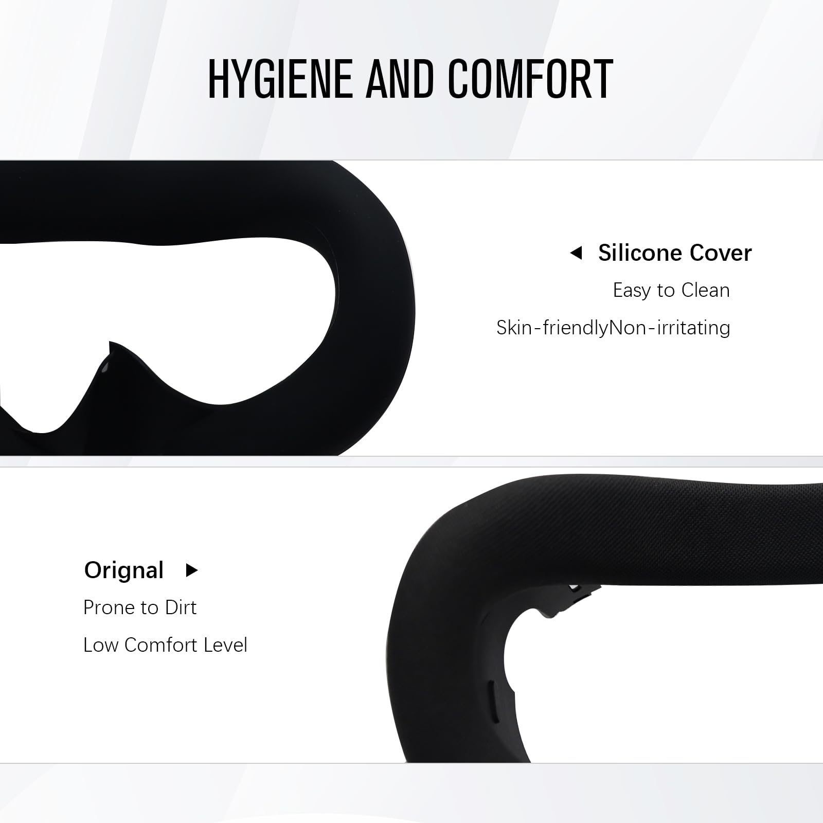 AIPINQI Accesorios para Meta Quest 3, juego de fundas protectoras de silicona VR 3 en 1 para Oculus Quest 3, a prueba de sudor, lavable, a prueba de luz, antifugas, almohadilla facial, cubierta de