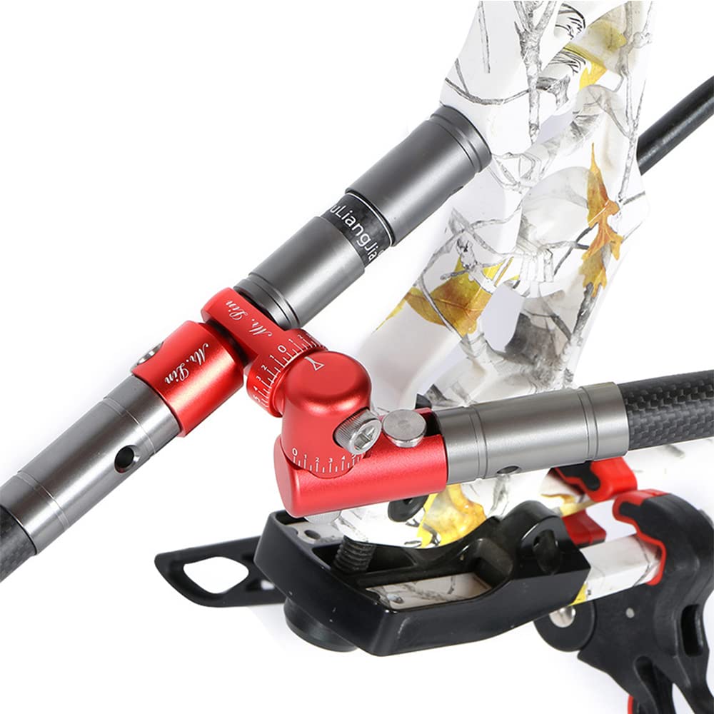 Stabilizzatore Per Arco Compound Con Barra A V - Regolabile, Lega Alluminio, Per Tiro Con L'Arco