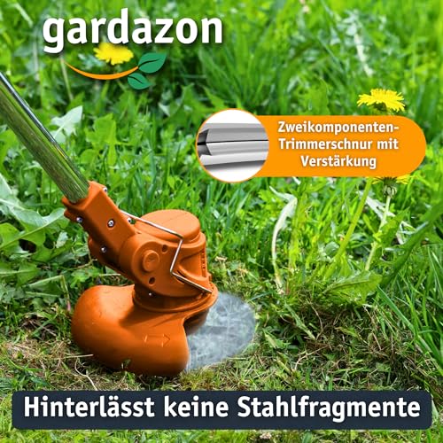 Gardazon Trimmerfaden mit Verstärkung - 2,0 mm x 50 m (Sternprofil) Vorsicht - extrem scharf - Mähfaden für Akku-Rasentrimmer - Ersatzfaden für Rasenmäher-Spule,Trimmer,... – Bild 3