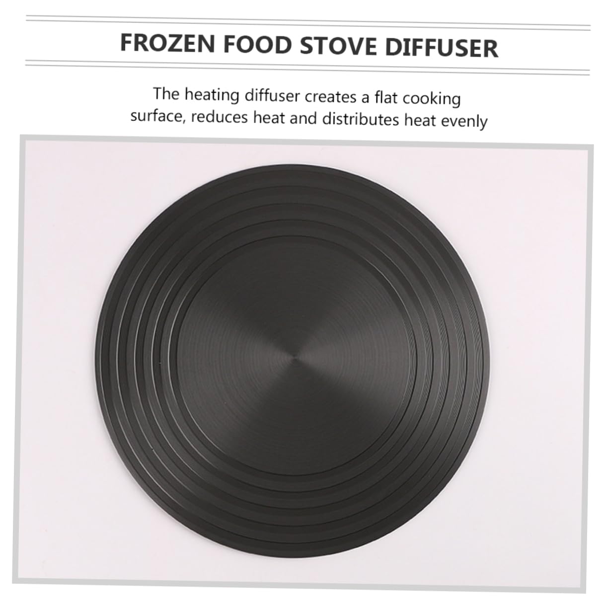 Gatuida Difusor de Calor Redondo en Aluminio para Estufa de Gas de 28cm Bandeja de Descongelación Rápida Que Ahorra para Cocina Doméstica