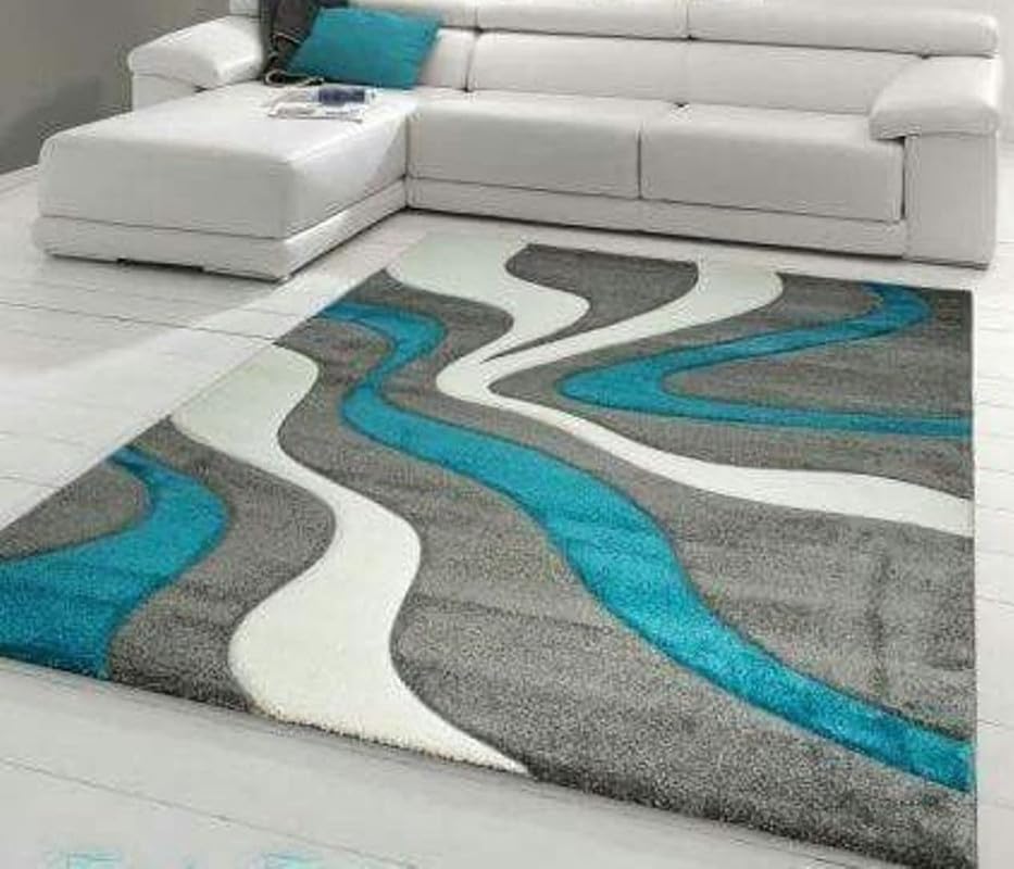 Shaggy Carpet for 2 Inch Thickness, Fluffy Fur Luxurious Carpet for Bedrooms and Living Rooms [5x8 Feet Multi 06]-image-25