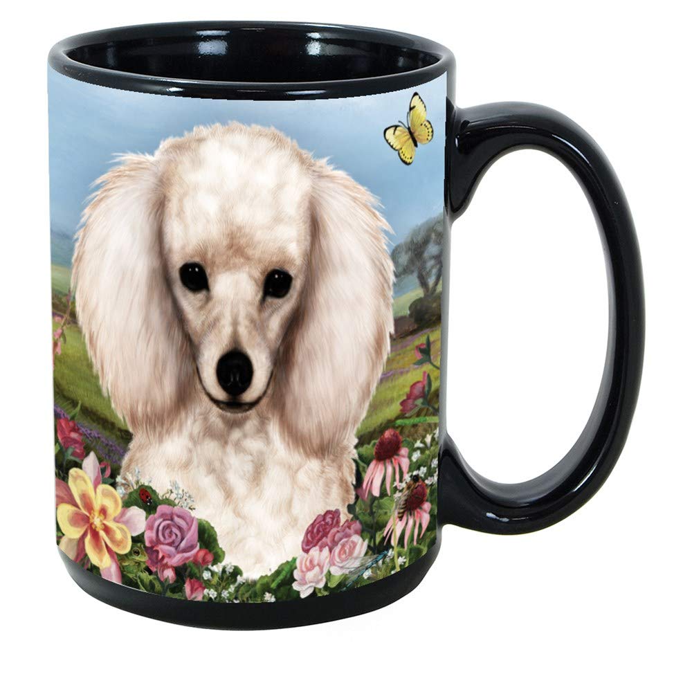 Imprints Plus Poodle White 15 Oz. Coffee Mug with K-Nine Cash (133)