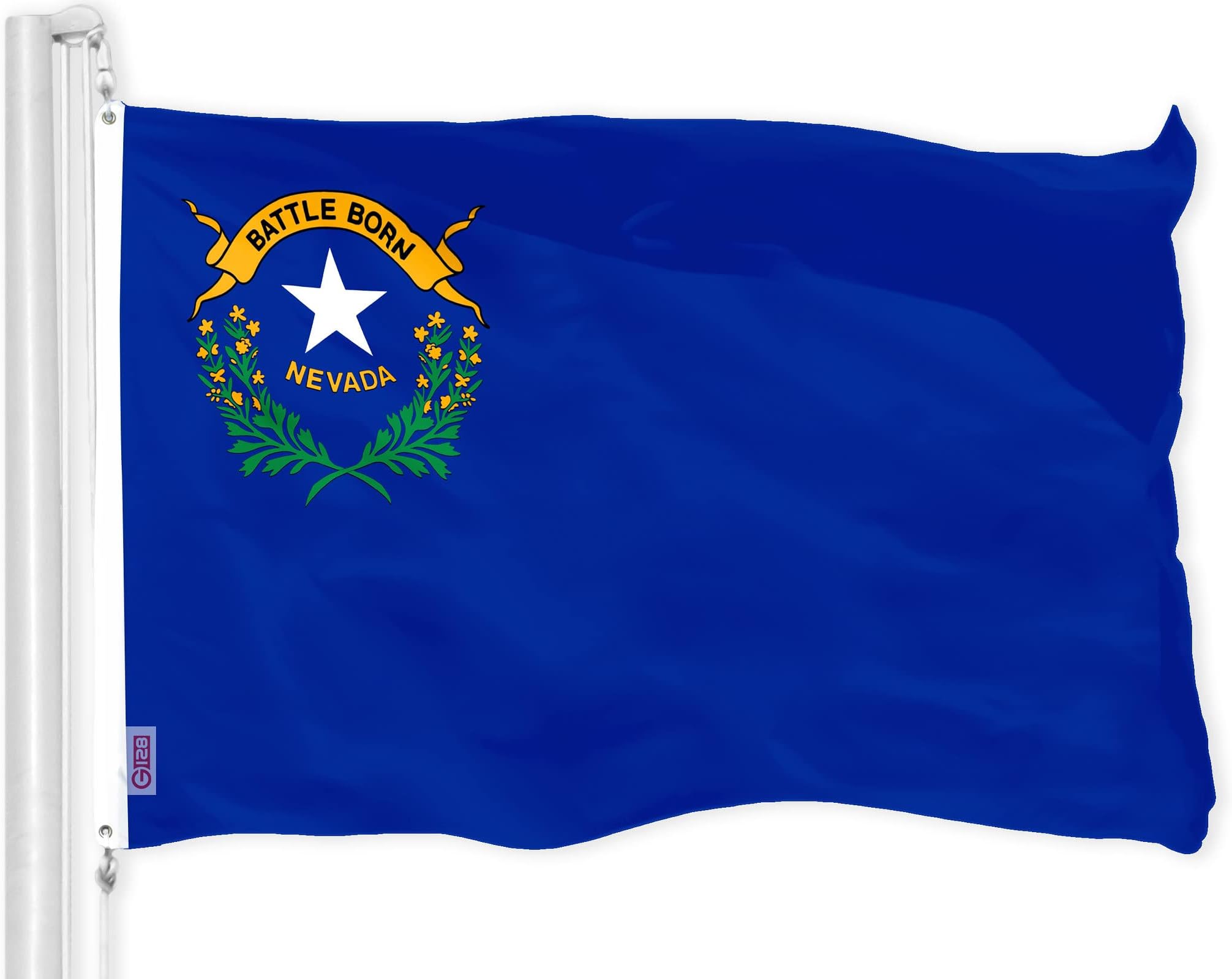Amazon.com : TSMD Nevada NV State Flag on Wood Stick Small Mini Hand ...