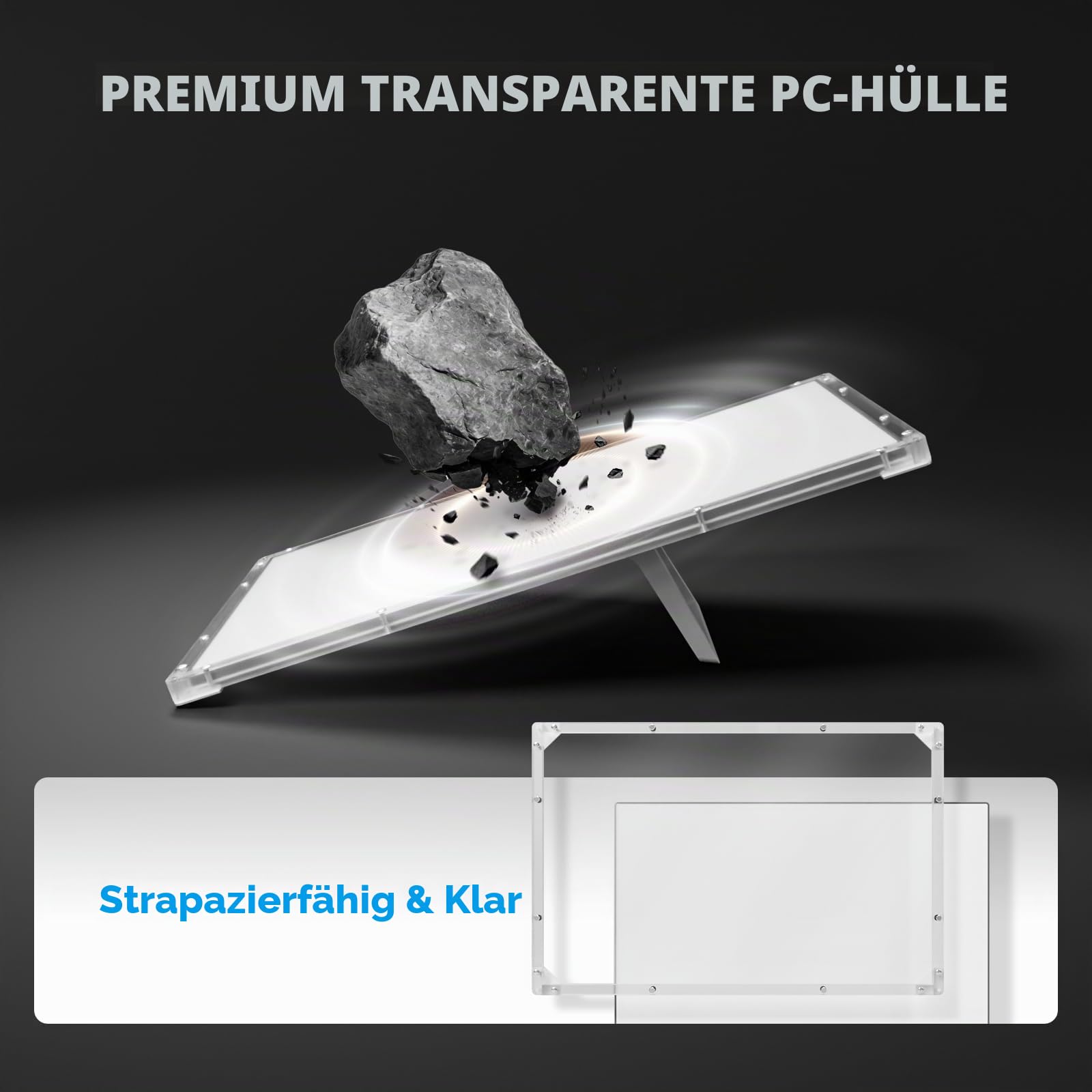Rigid PC Hartschalenkoffer für Starlink Standard Gen 3, Robustes Polycarbonat-Schutzgehäuse für Wohnmobil, LKW & Autodach, Wetterfest & Hitzebeständig, Einfache Schraubmontage | Robustes Polycarbonat, Dachhalterung mit 4 Schrauben, wetter- und hitzebestän