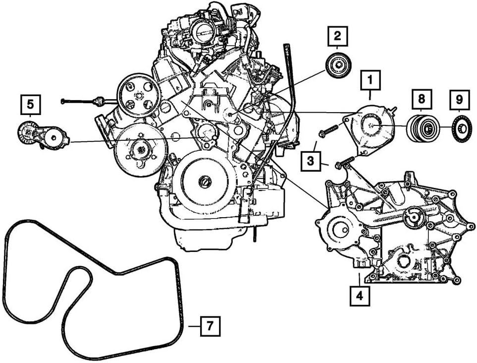 Mopar 4792581AB Drive Belt Idler Pulley